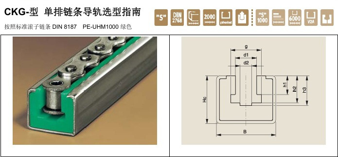 Murtfeldt鏈條導(dǎo)軌CKG型