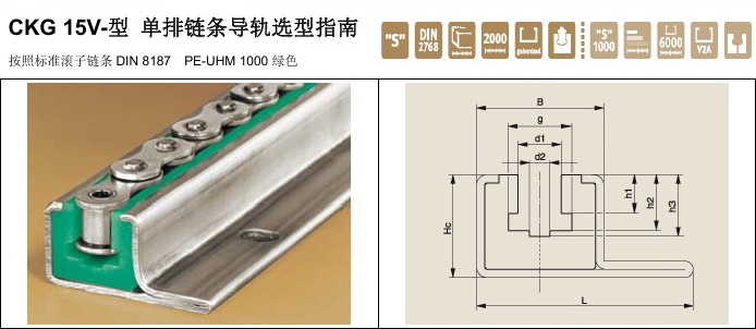 Murtfeldt鏈條導軌CKG15V型